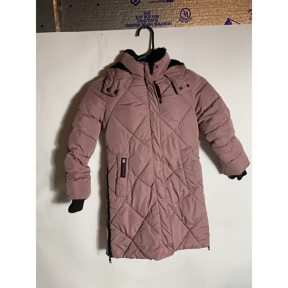 Canada Weather Gear Girls Full-Zip Button-Up Puffer Jacket Size 6 - Picture 1 of 14